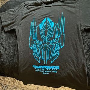 Transformers The Last Knight Graphic T-Shirt AMC Theaters 6.20.2017 Black / Blue